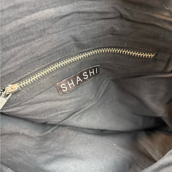 Boho Fringe Coin Crossbody Bag - Black & Cream - Picture 2 of 7